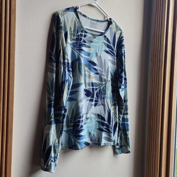 Hang Ten Tropical Print Rash Guard Size XL - Picture 3 of 15